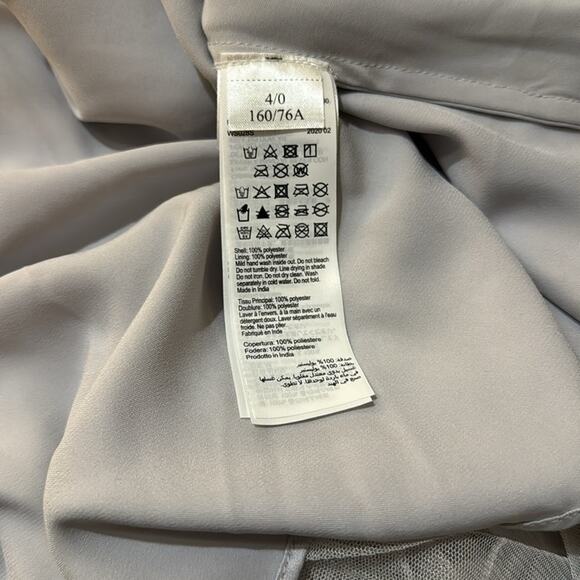 All Saints Lerin Midi Skirt - Light Gray Size 0 - Picture 8 of 10